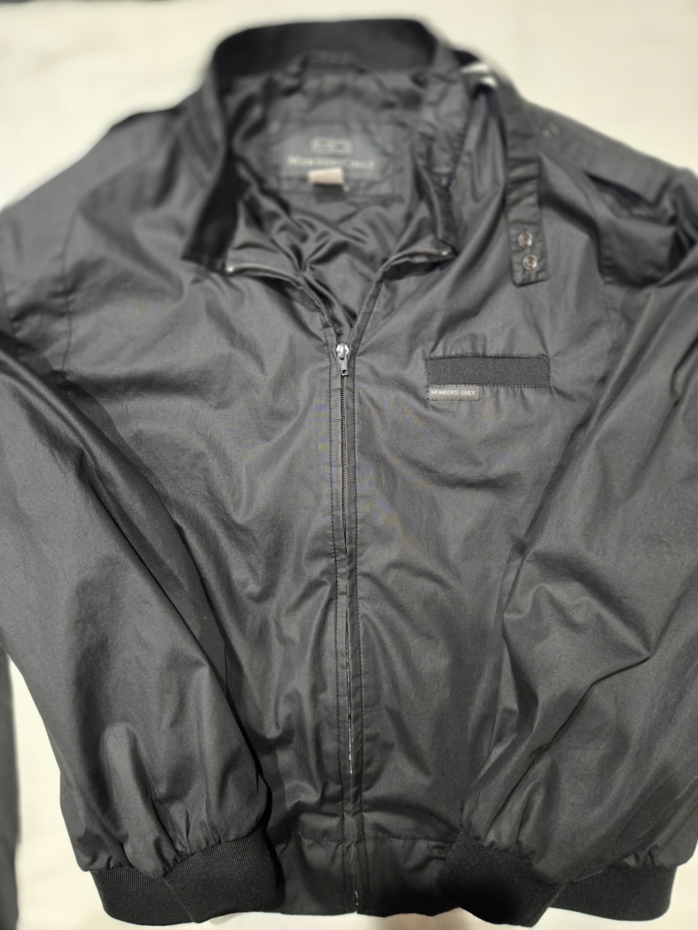 Members Only Men's Black Bomber Jacket